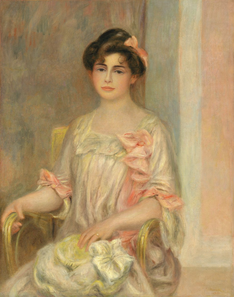 Madame Josse Bernheim-Daubervillen (ent. Mathilde Adler) muotokuva. tekijältä Pierre Auguste Renoir
