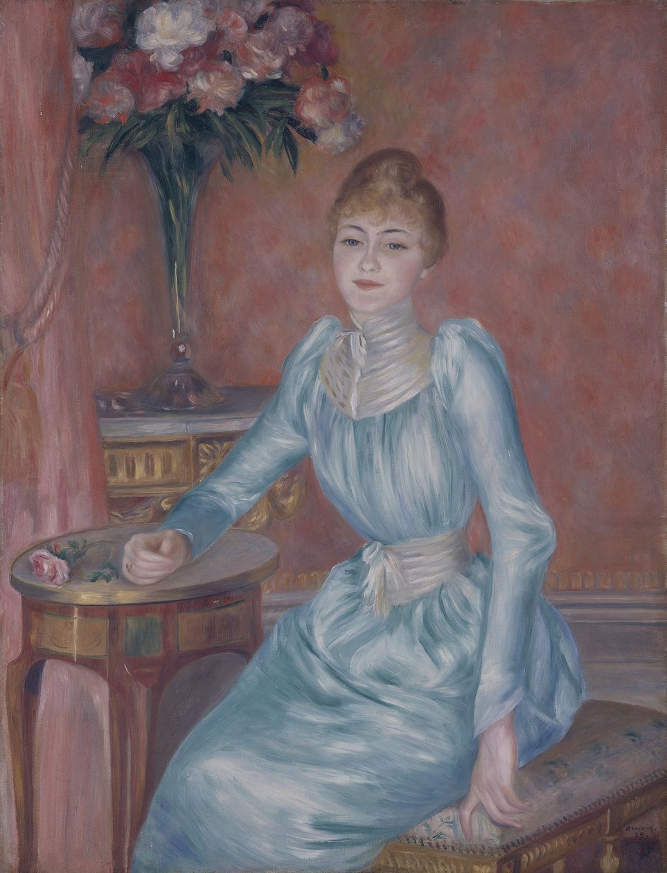 Madame de Bonnièresin muotokuva Henriette Arnaud-Gentil, Gräfin de Bonnières tekijältä Pierre Auguste Renoir