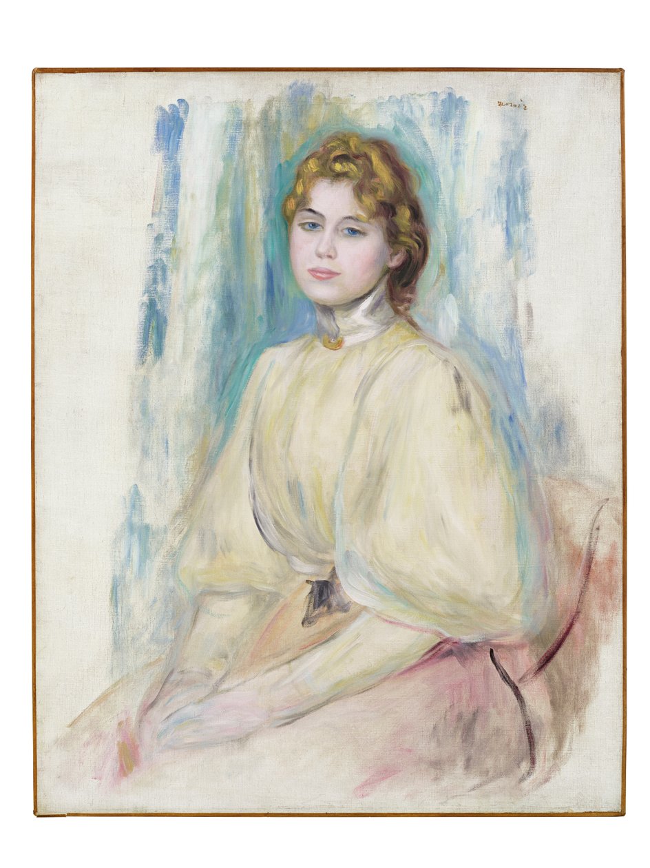 Mademoiselle Yvonne Lerollen muotokuva, n. 1894 tekijältä Pierre Auguste Renoir