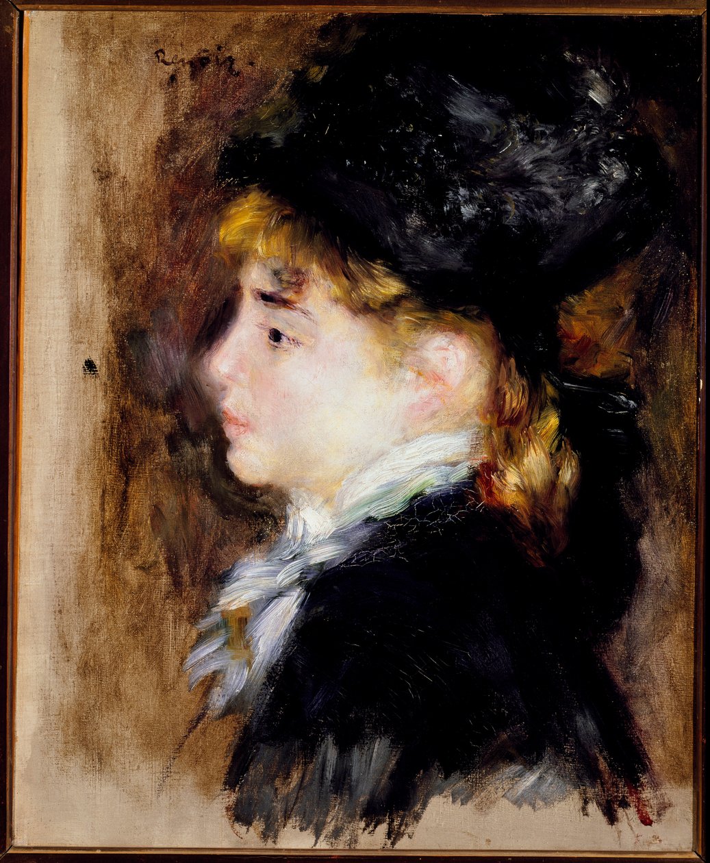 Margotin muotokuva (öljy kankaalle tekijältä Pierre Auguste Renoir