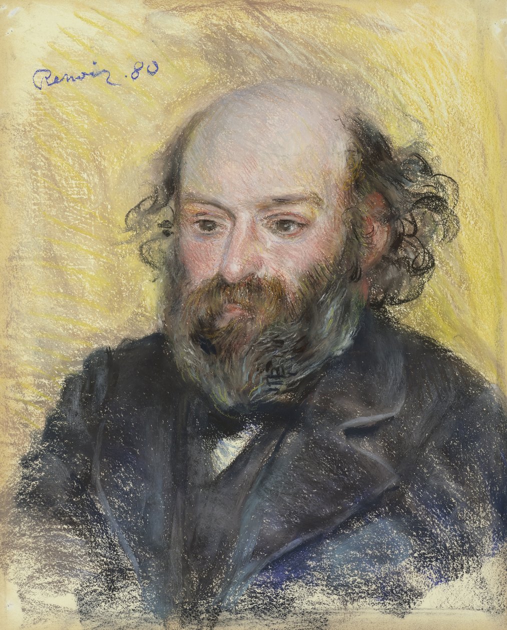 Paul Cézannen muotokuva 1839-1906, 1880 tekijältä Pierre Auguste Renoir