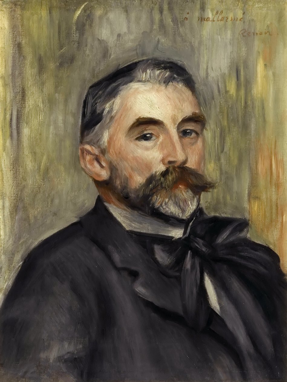 Stéphane Mallarmé muotokuva 1842-1898 tekijältä Pierre Auguste Renoir