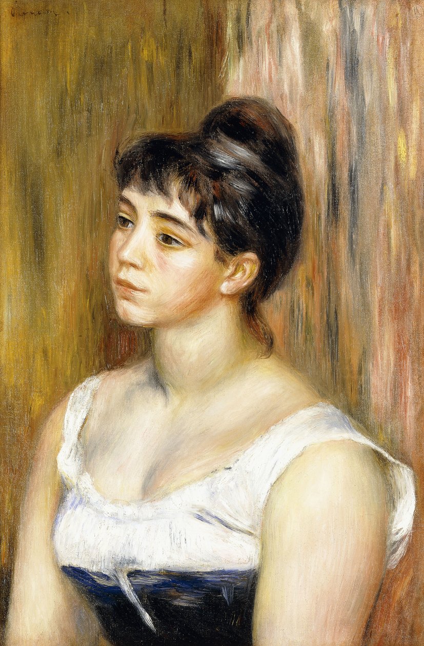 Suzanne Valadonin muotokuva, n. 1885 tekijältä Pierre Auguste Renoir