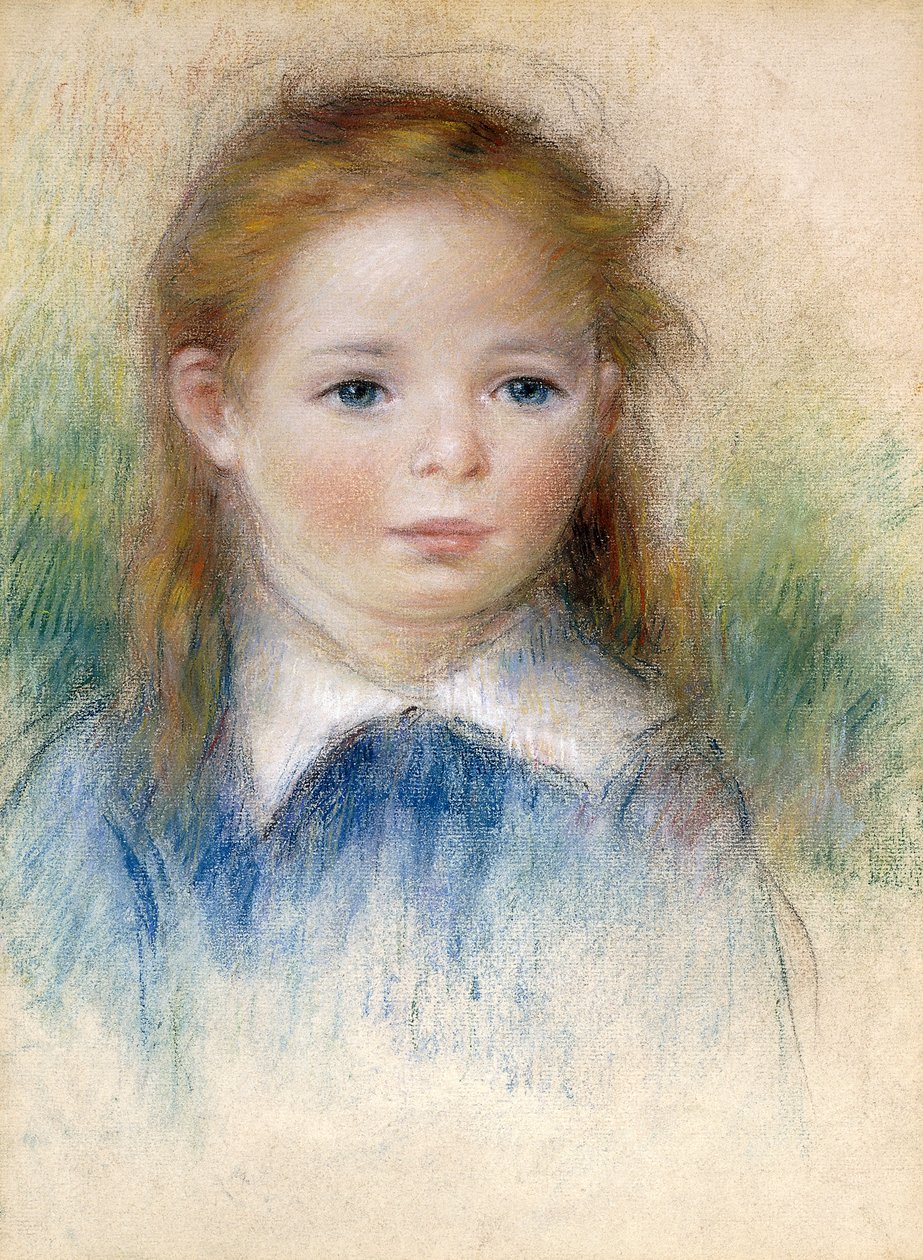 Tytön muotokuva; Pienen tytön muotokuva, tekijältä Pierre Auguste Renoir