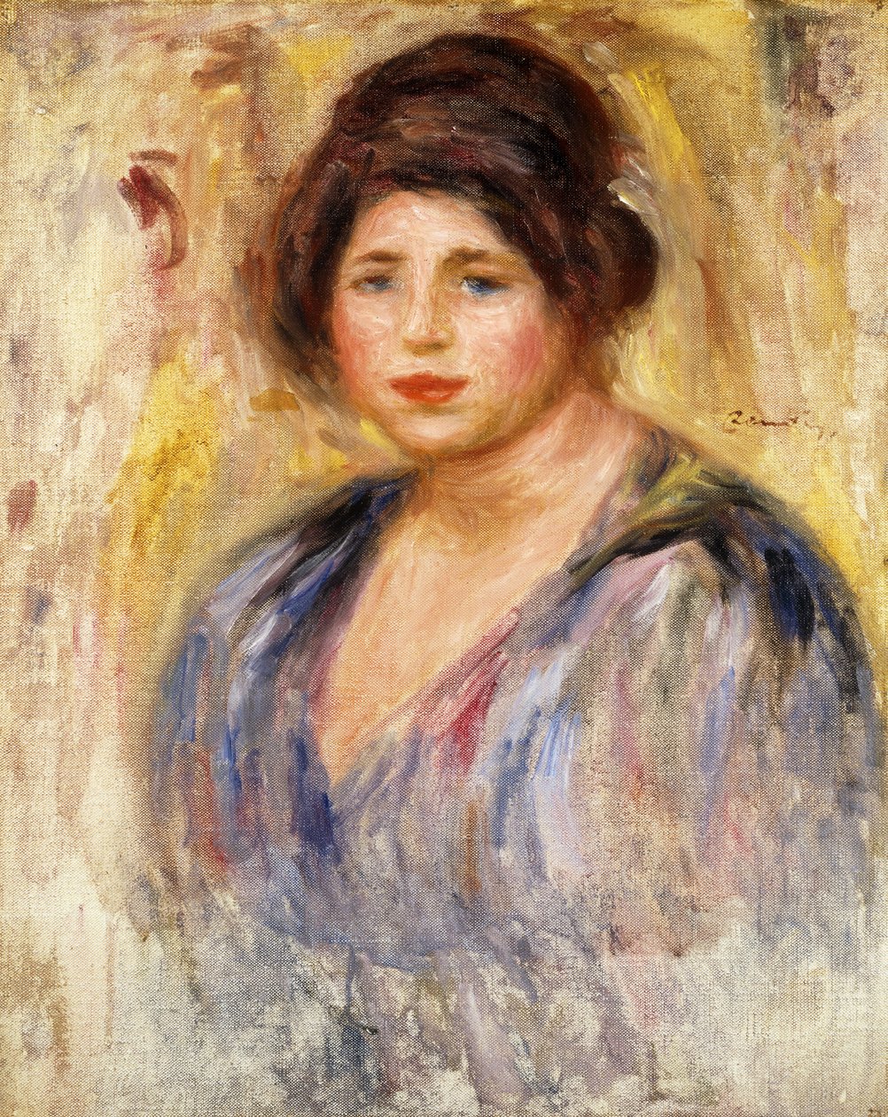 naisen muotokuva; Naisen muotokuva, n. 1912 tekijältä Pierre Auguste Renoir