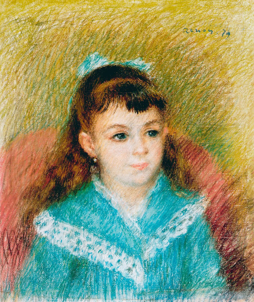 Nuoren tytön muotokuva Elisabeth Maître, 1879 tekijältä Pierre Auguste Renoir