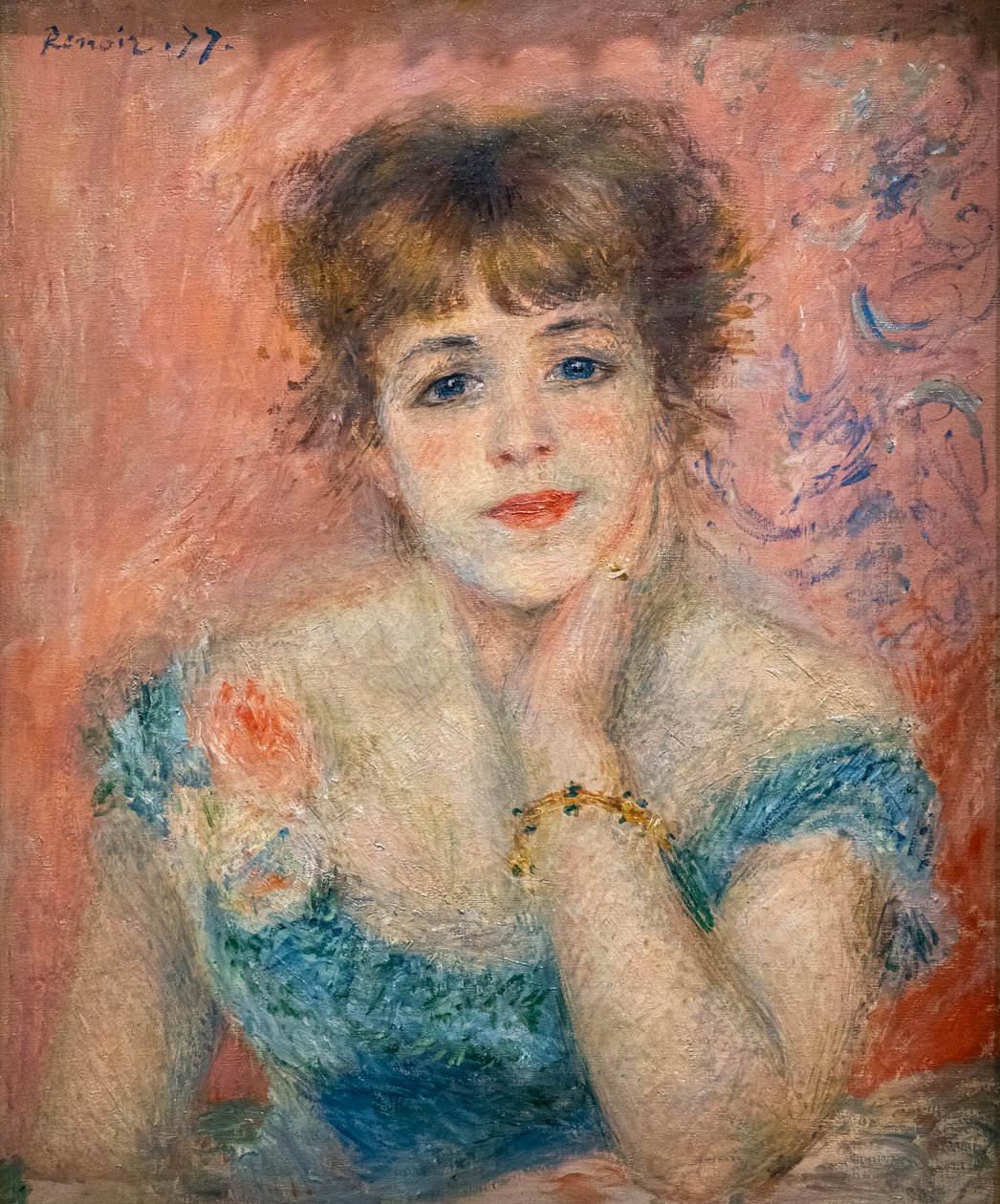 Näyttelijä Jeanne Samaryn muotokuva tekijältä Pierre Auguste Renoir