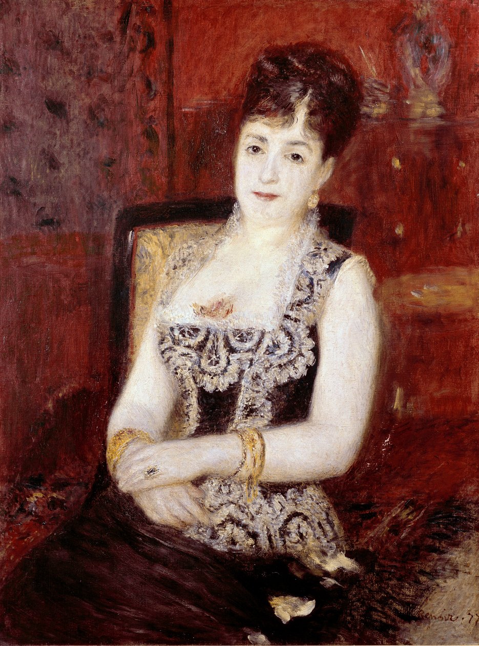 Pourtalesin kreivitärtären muotokuva. Pierre Auguste Renoirin maalaus (Pierre-Auguste tekijältä Pierre Auguste Renoir
