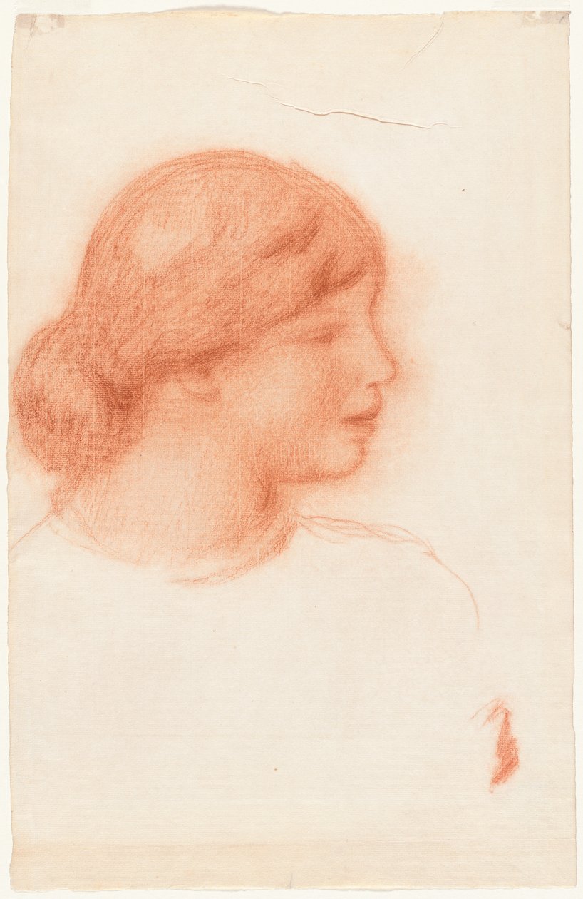 Nuoren naisen profiili, n. 1910. tekijältä Pierre Auguste Renoir