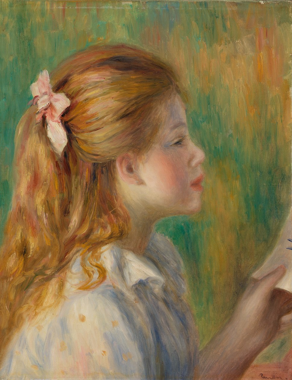 Lukeminen (La Lecture) tekijältä Pierre Auguste Renoir