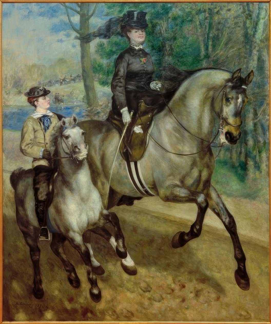 Reiterin Bois de Boulognessa tekijältä Pierre Auguste Renoir