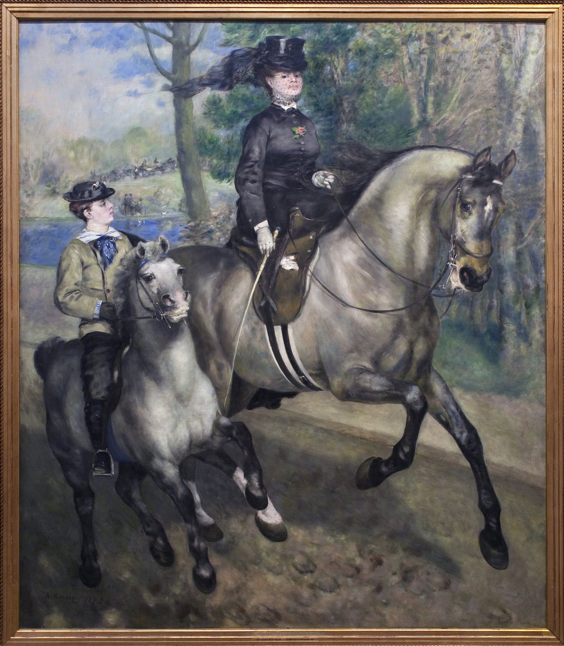 Ratsastus Boulognen metsässä tekijältä Pierre Auguste Renoir
