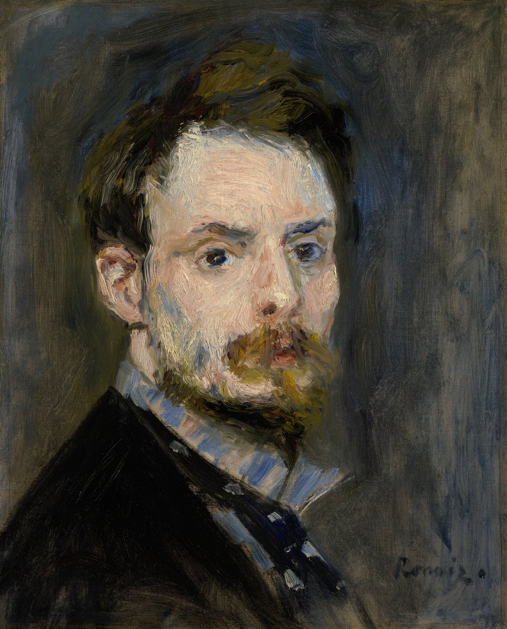 Omakuva, n. 1875 tekijältä Pierre Auguste Renoir