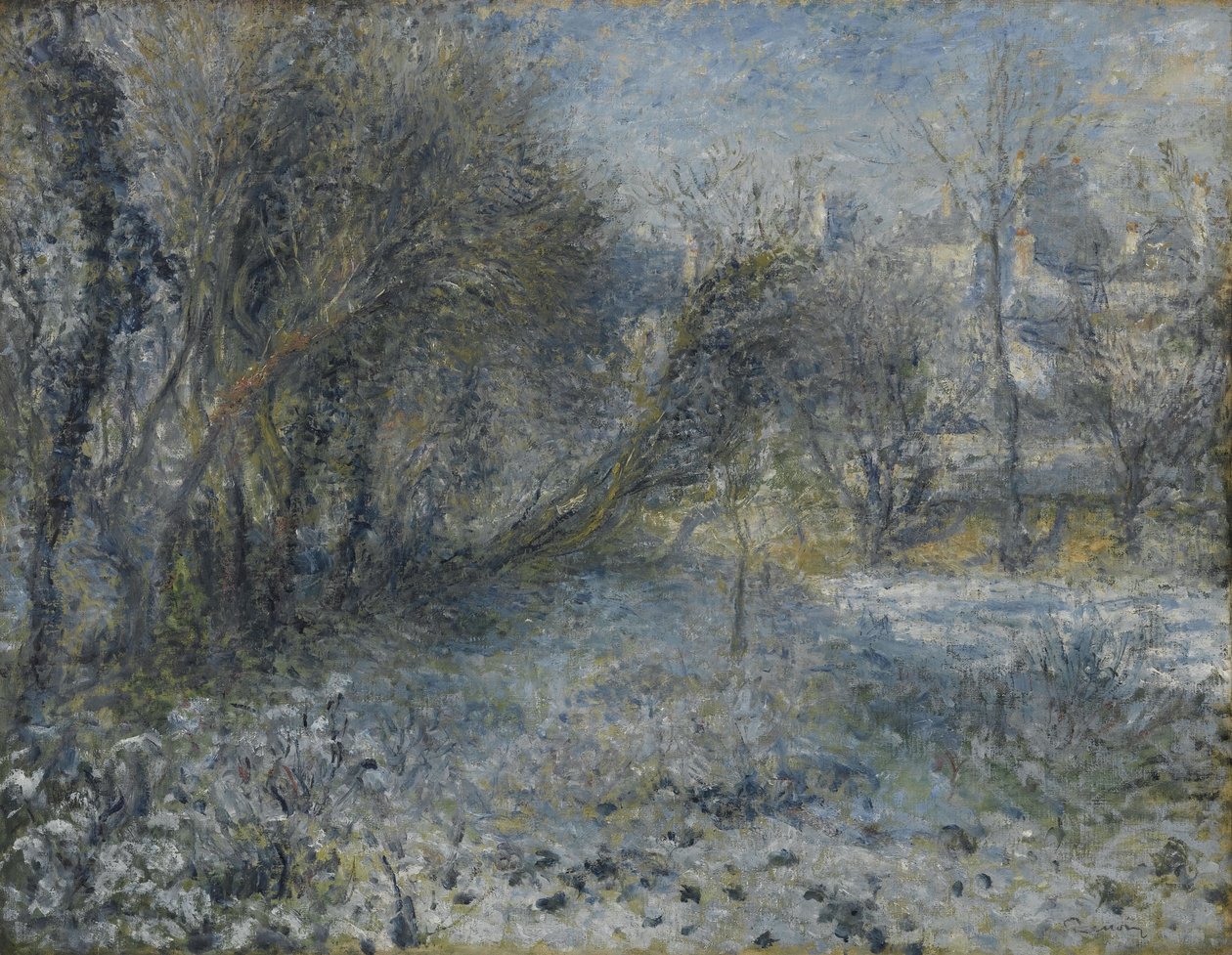 Lumen peittämä maisema, 1870-1875 tekijältä Pierre Auguste Renoir