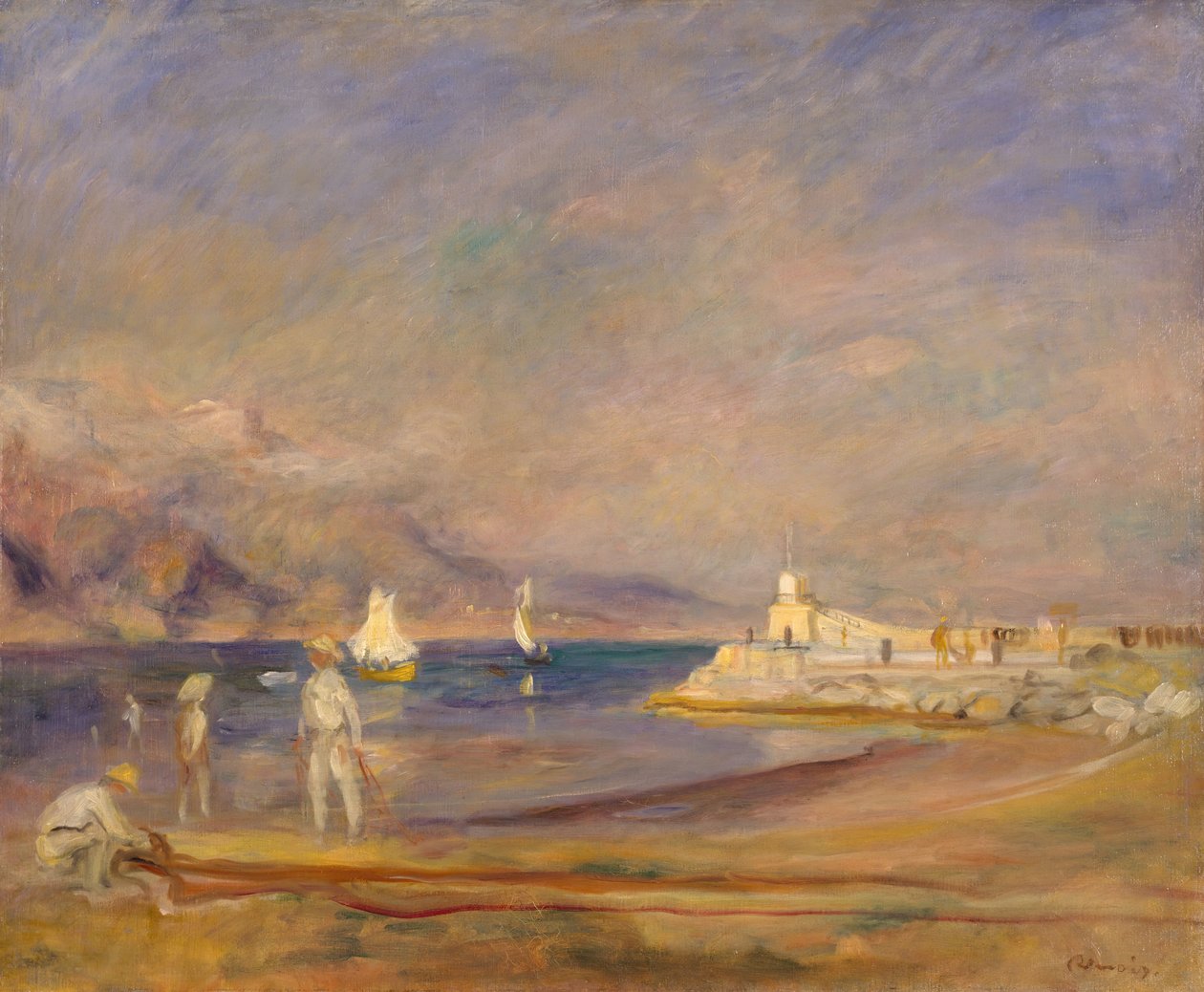 St Tropez, Ranska, 1898-1900. tekijältä Pierre Auguste Renoir