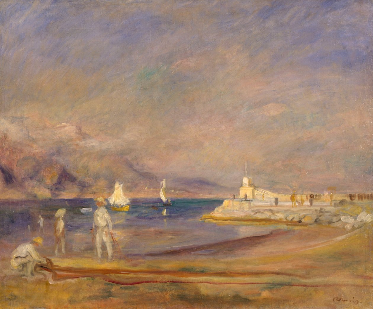 St Tropez, Ranska, 1898-1900 tekijältä Pierre Auguste Renoir