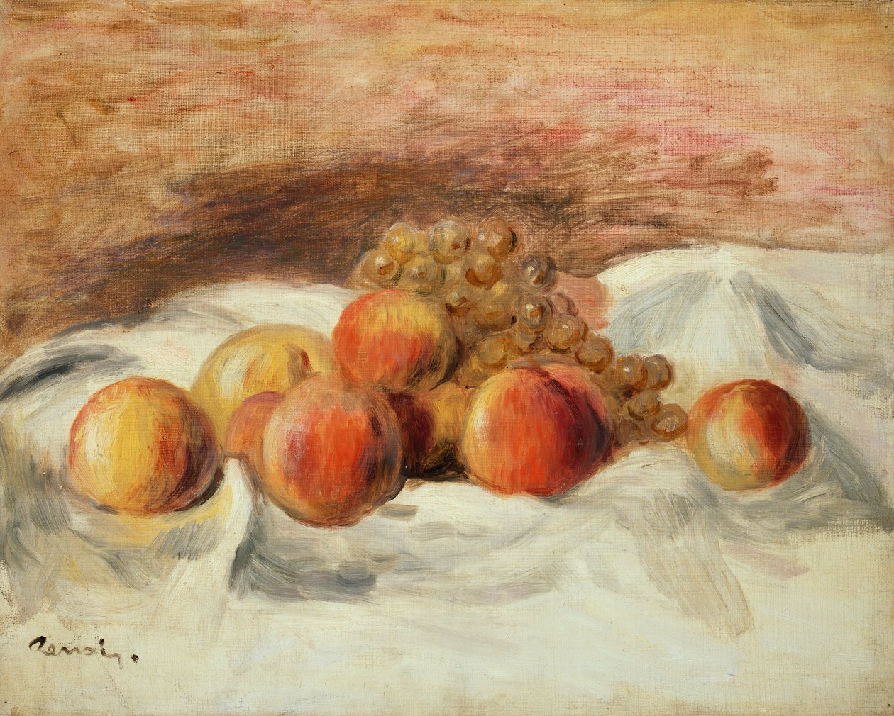 Asetelma persikoilla tekijältä Pierre Auguste Renoir
