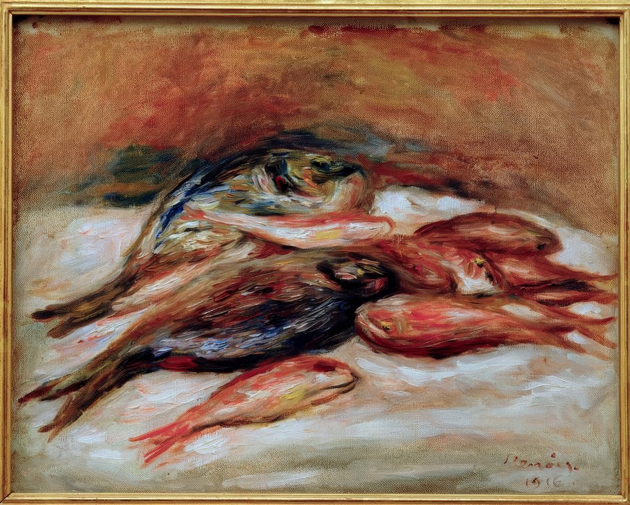 Stilleben mit Fischen tekijältä Pierre Auguste Renoir