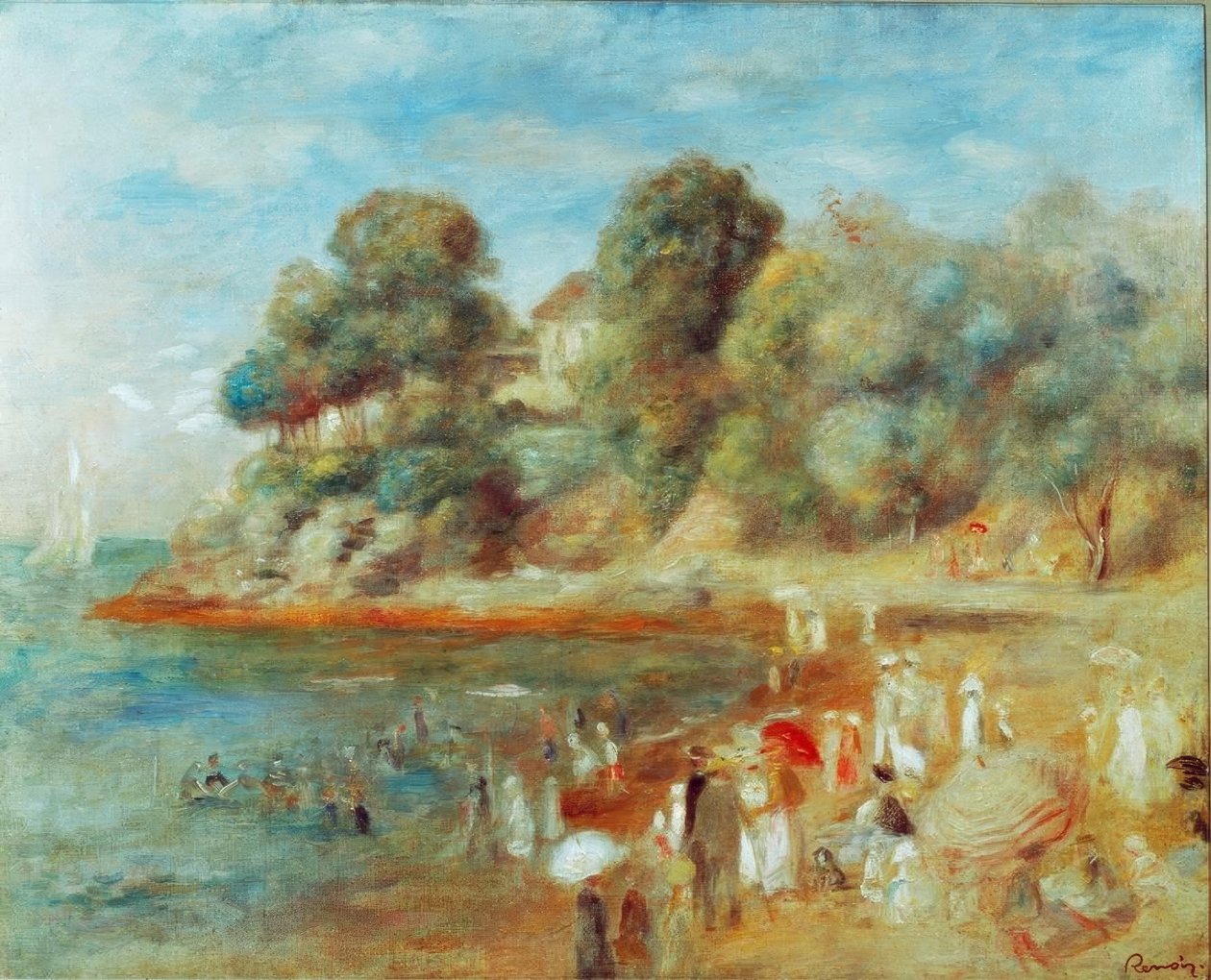 Strand bei Pornic tekijältä Pierre-Auguste Renoir