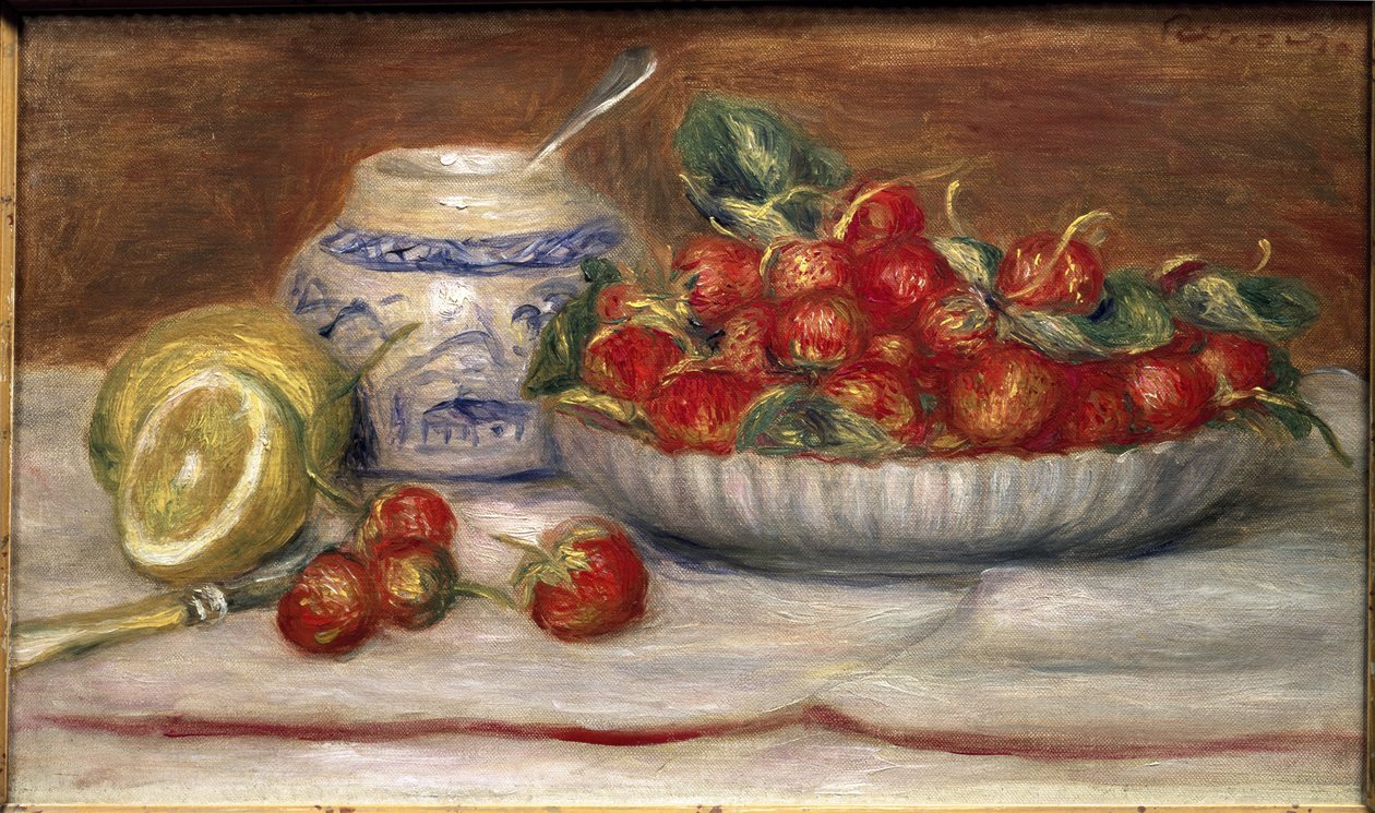 Mansikat (öljy kankaalle tekijältä Pierre-Auguste Renoir