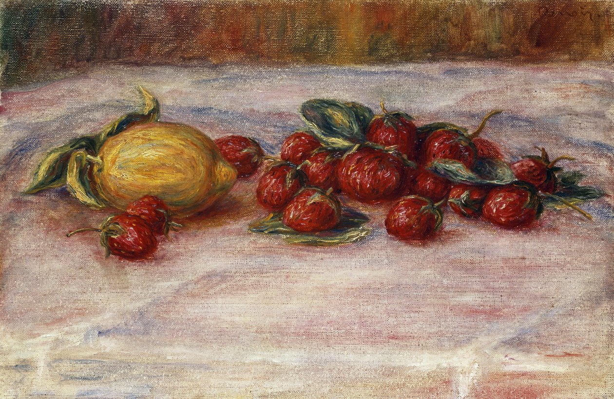 Mansikat ja sitruunat tekijältä Pierre Auguste Renoir