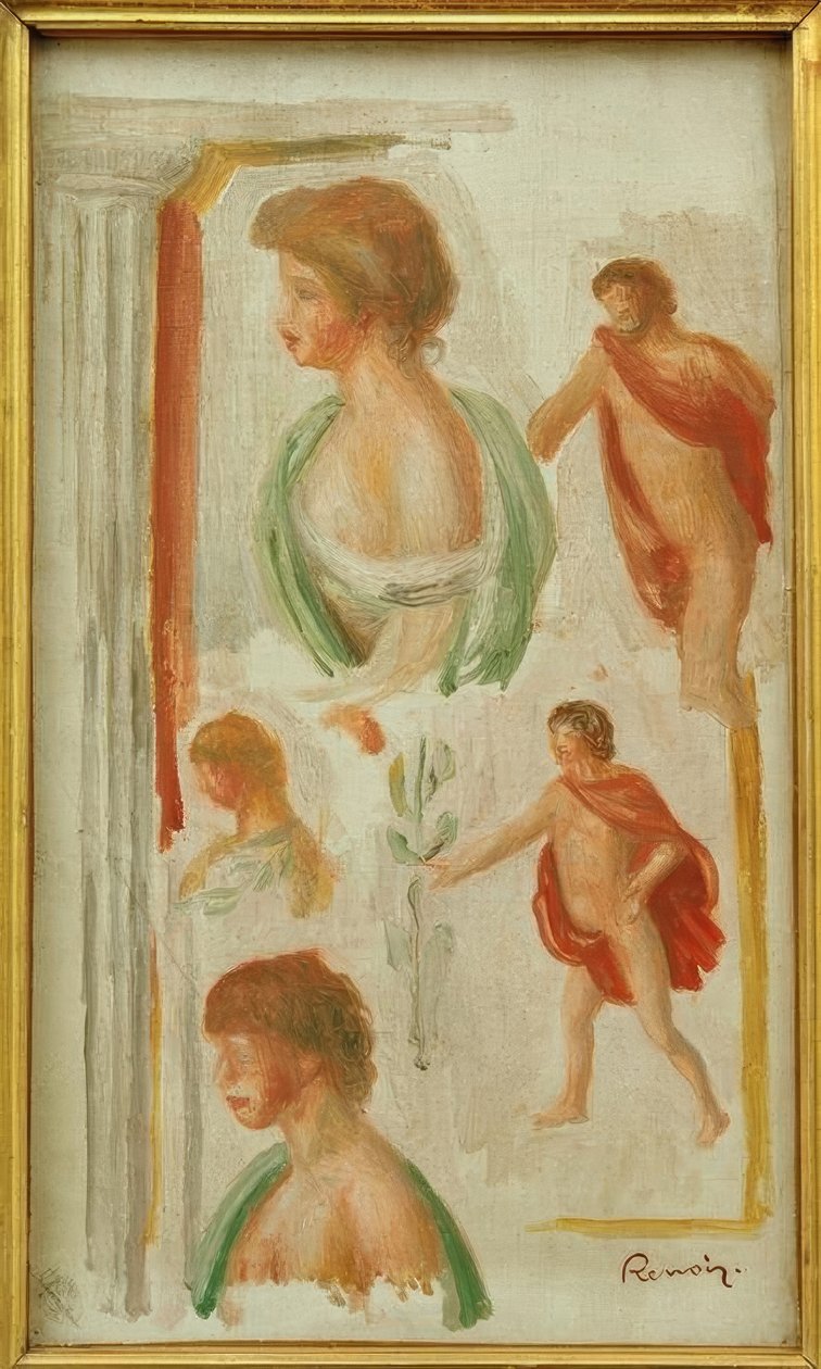 Muinaisista ajoista peräisin olevien hahmojen tutkimus tekijältä Pierre Auguste Renoir