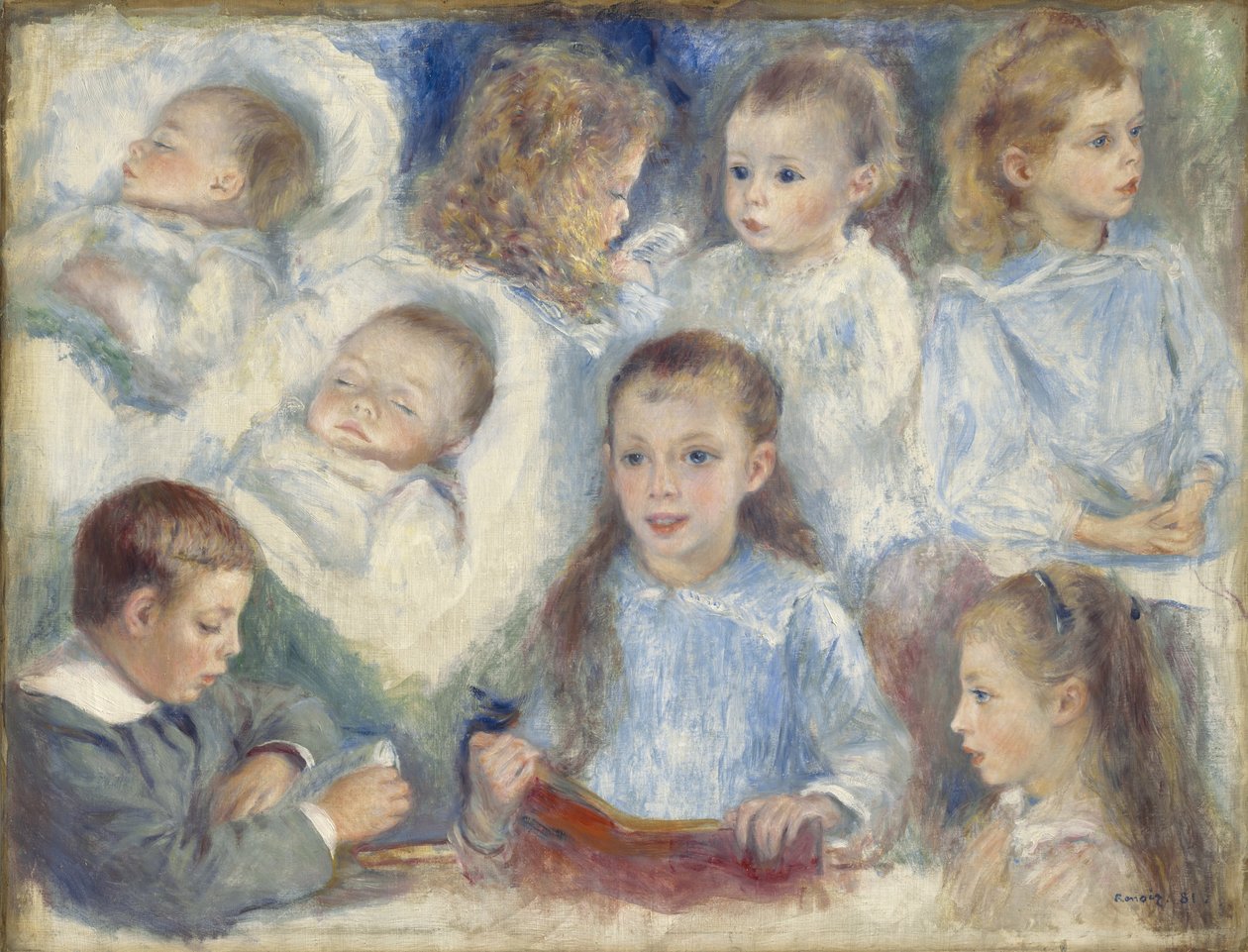 Pään tutkimukset tekijältä Pierre Auguste Renoir
