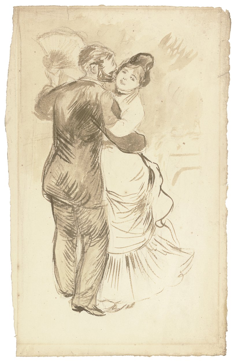 Opiskelu "Countryside Dance" tekijältä Pierre Auguste Renoir