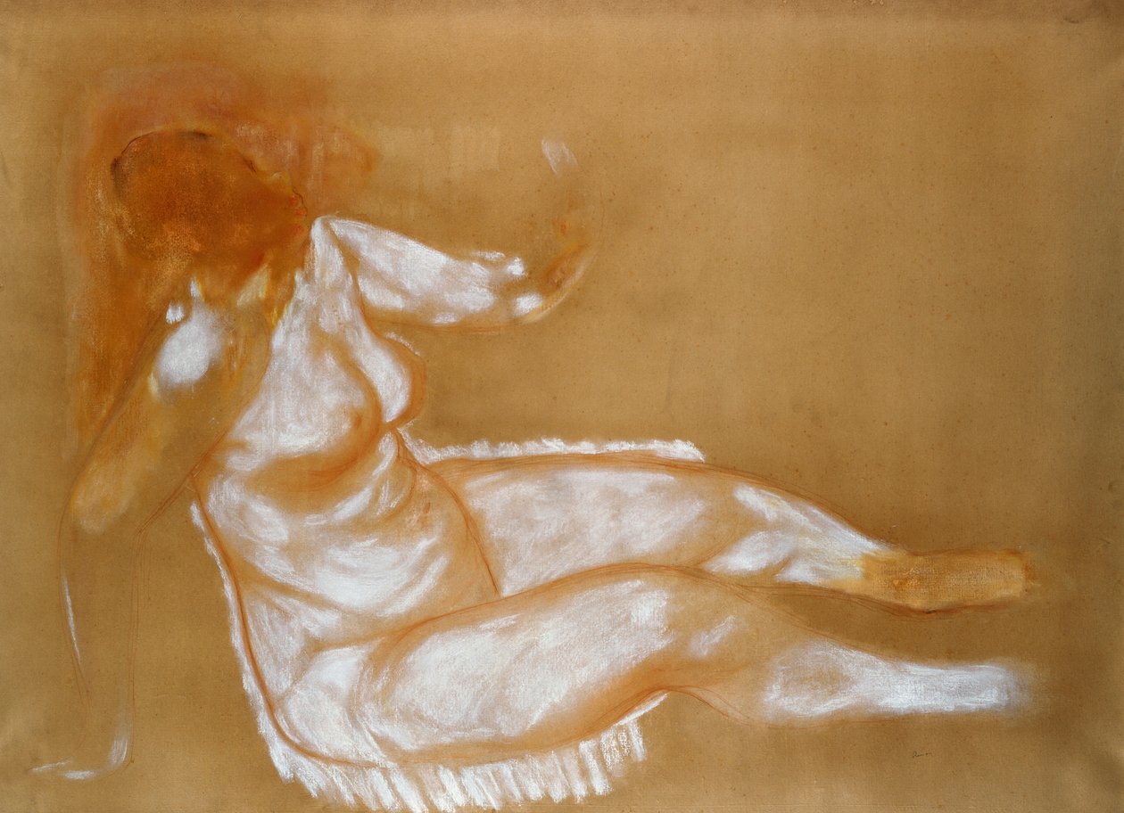 Study for Seating Nude, n. 1885 tekijältä Pierre Auguste Renoir