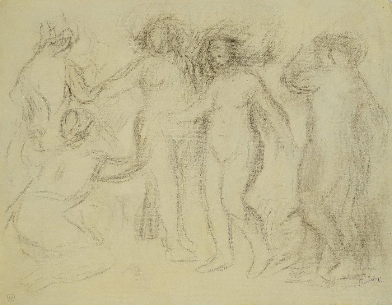 Tutkimus Pariisin tuomiota varten; Tutkimus Pariisin tuomiosta, tekijältä Pierre Auguste Renoir