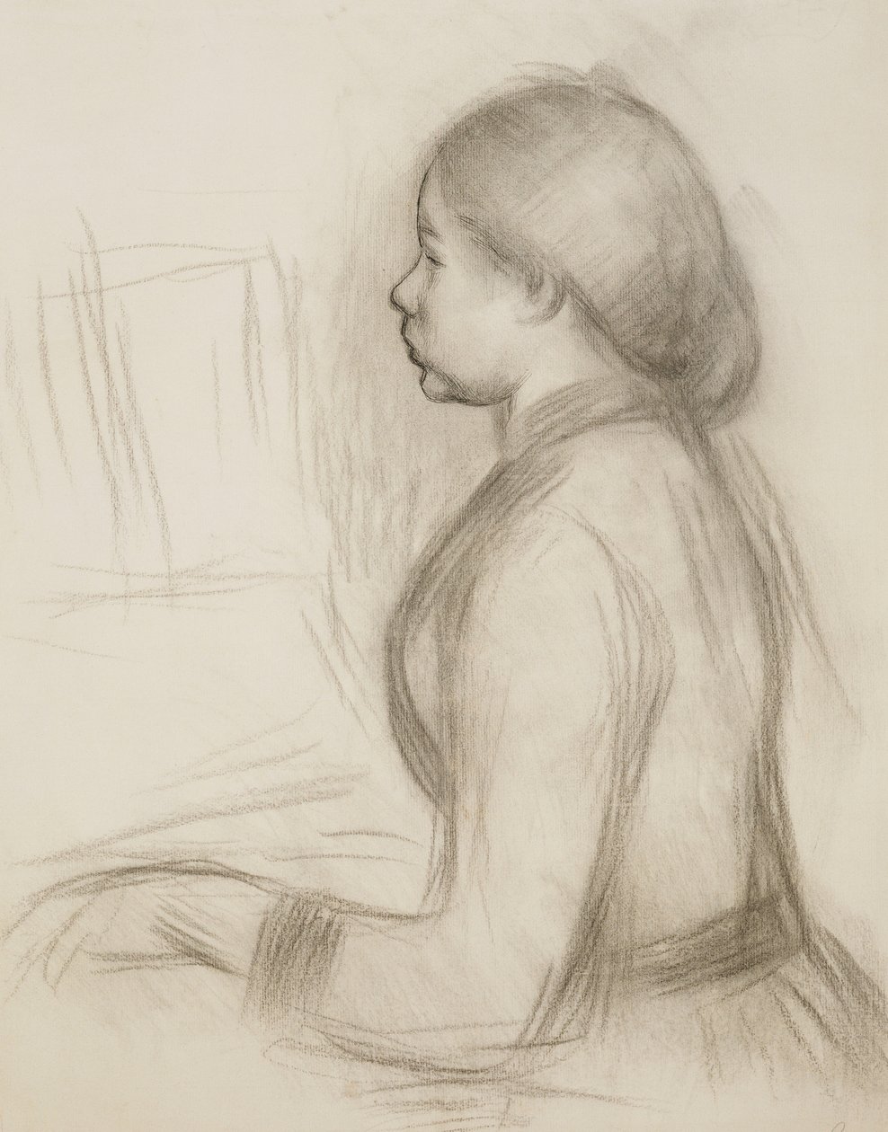 Tutkimus nuoresta tytöstä pianon parissa; Opiskelu nuorelle tytölle pianonsoitossa, tekijältä Pierre Auguste Renoir