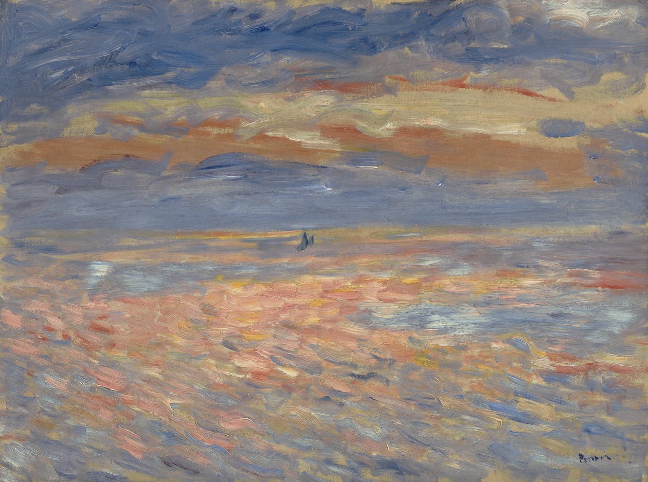 Auringonlasku, 1879 tai 1881 tekijältä Pierre Auguste Renoir