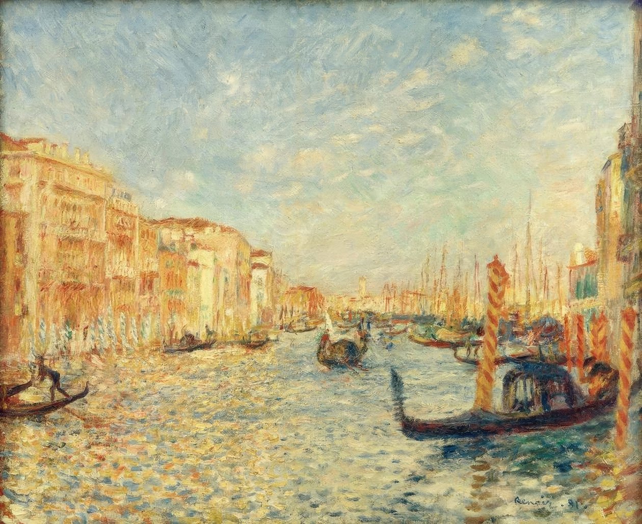 Grand Canalilla, Venetsiassa tekijältä Pierre Auguste Renoir