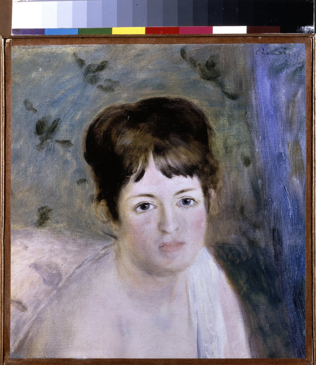 Naisen pää. Pierre Auguste Renoirin maalaus (Pierre-Auguste Renoir tekijältä Pierre Auguste Renoir