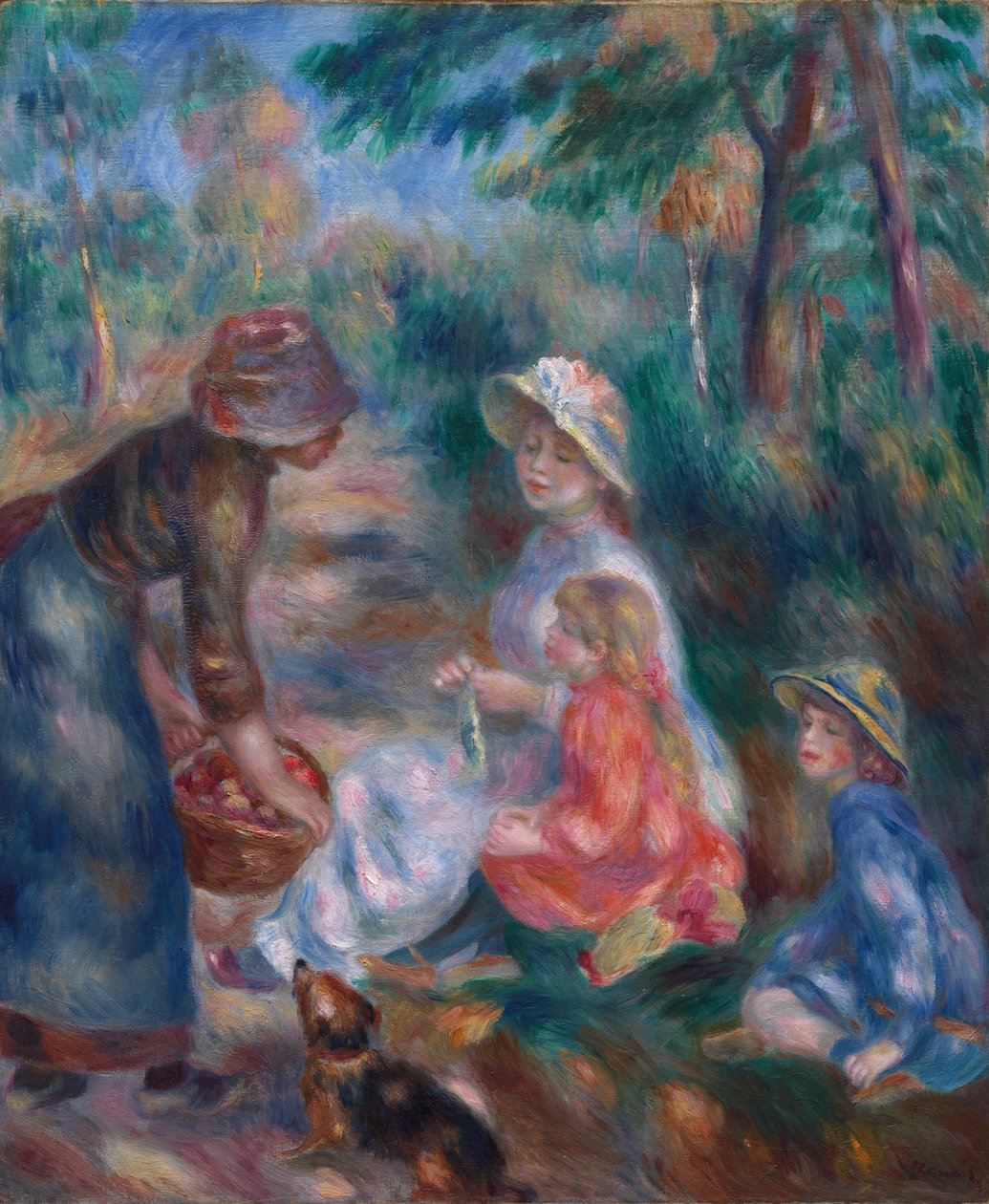 Applen myyjä tekijältä Pierre Auguste Renoir