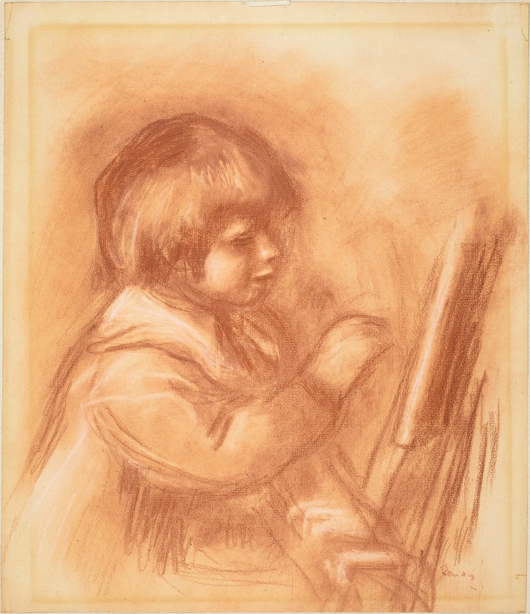 Taiteilijan poika Claude tai Coco, n. 1906. tekijältä Pierre Auguste Renoir