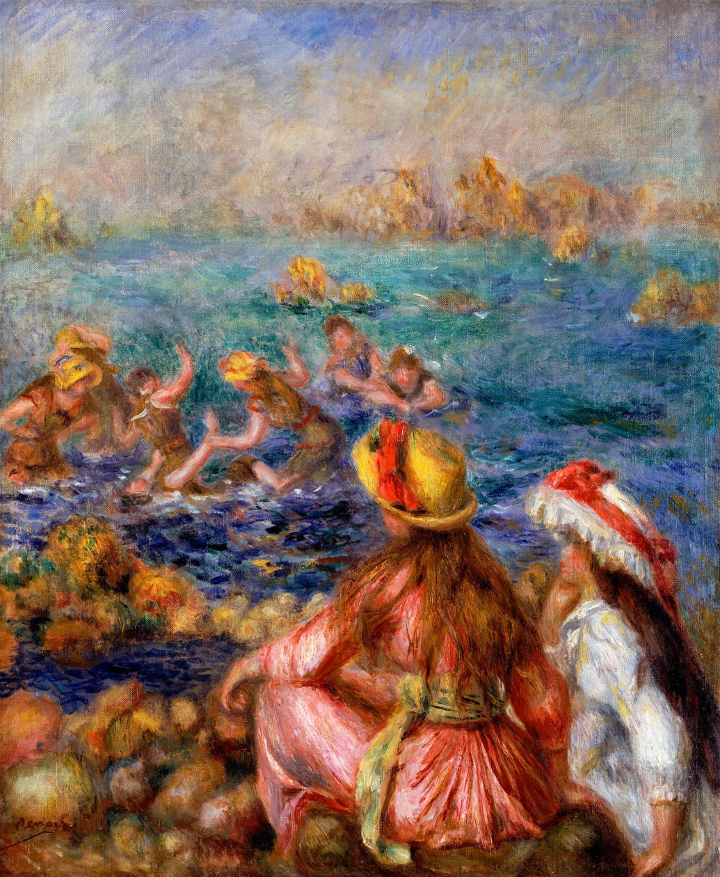 Uimarit, 1892 tekijältä Pierre Auguste Renoir