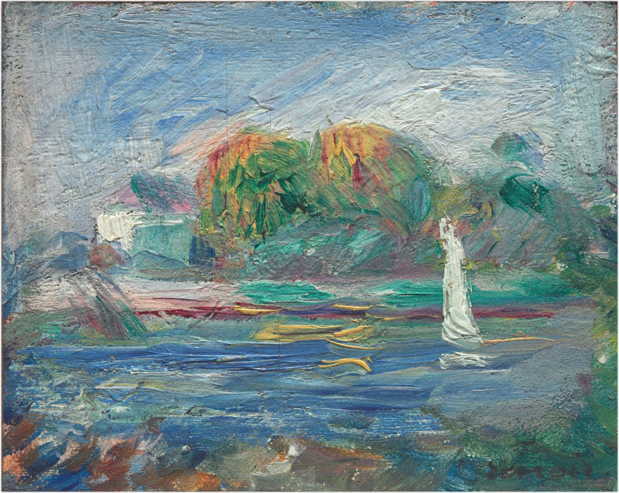 Sininen joki, n. 18901900. tekijältä Pierre Auguste Renoir
