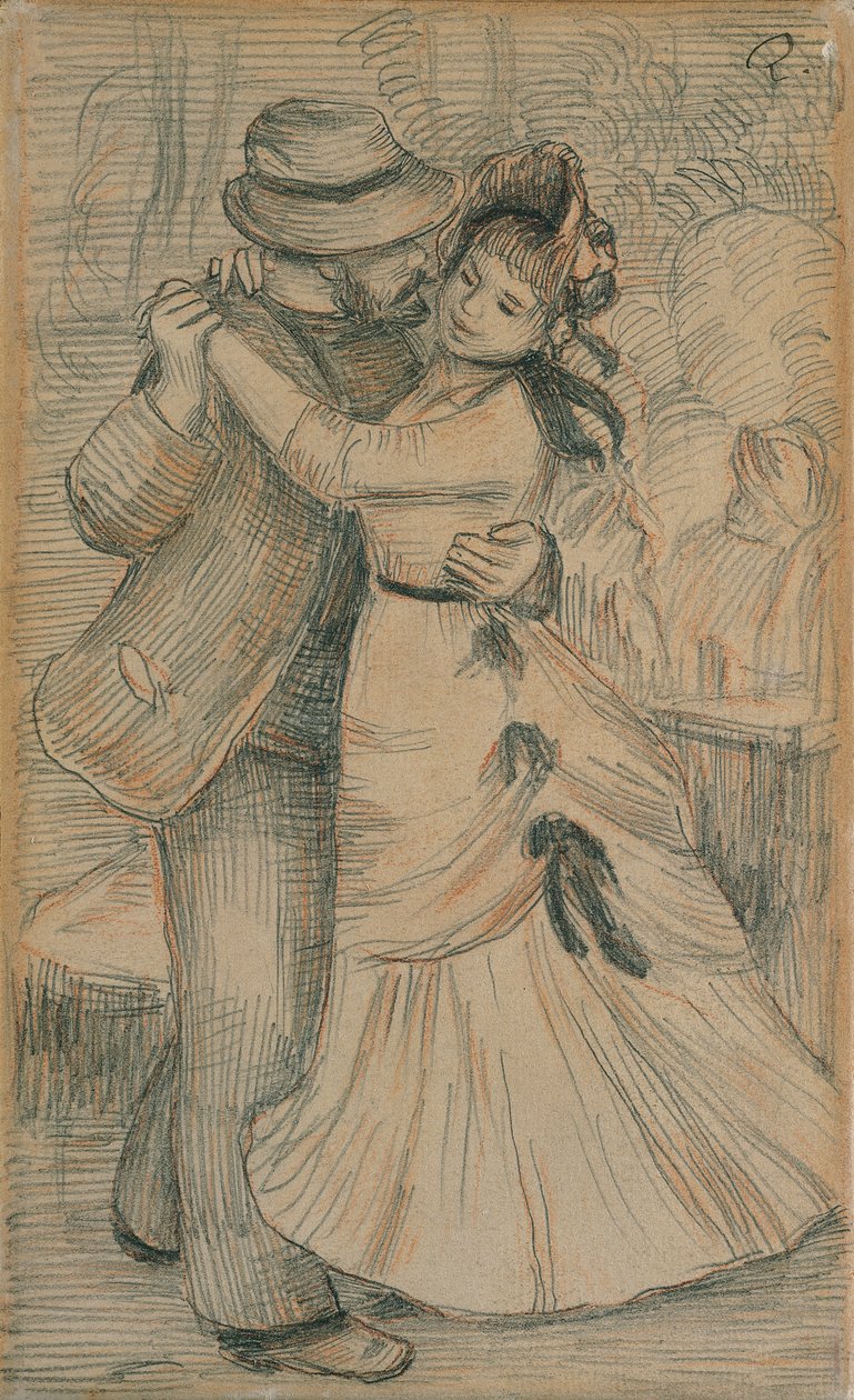 Country Dance, 1883 tekijältä Pierre Auguste Renoir