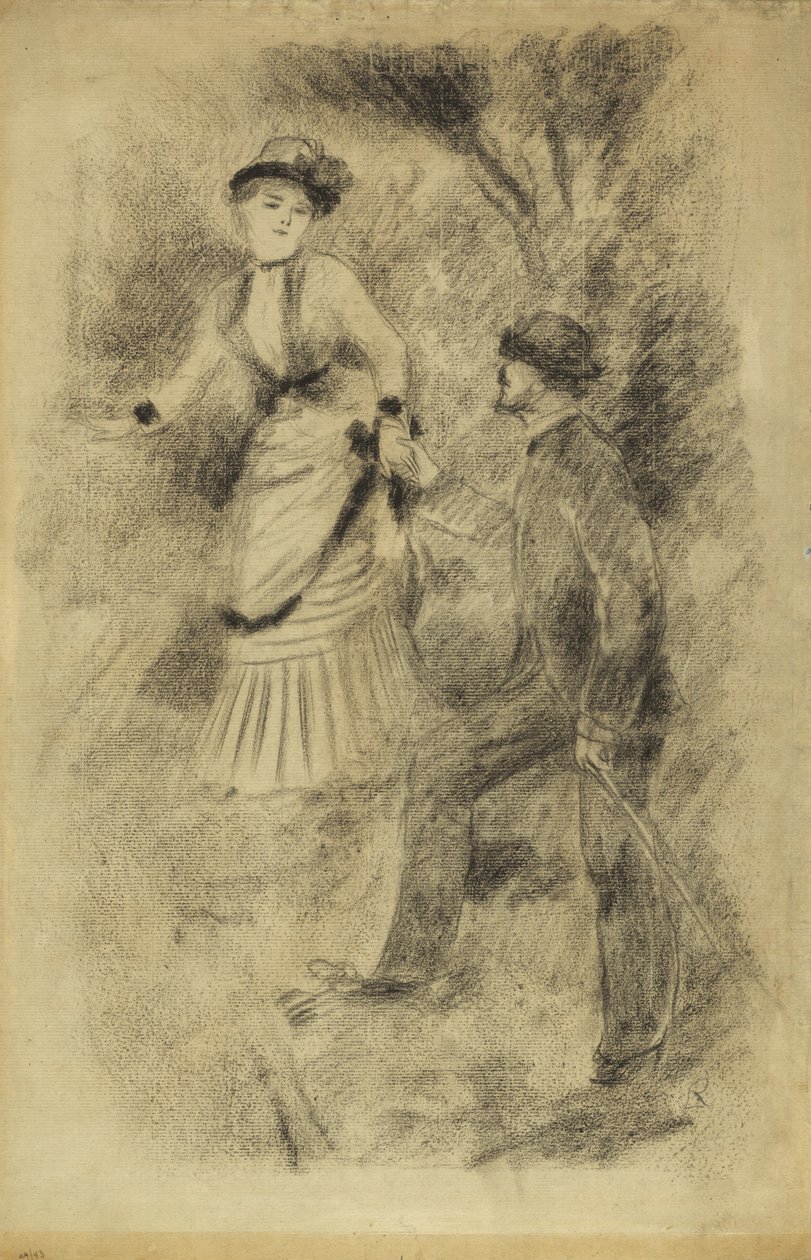 Laskeutuminen huipulta: Jean Martin Steadies Hélène, pankkiirin tytär, 1881 tekijältä Pierre Auguste Renoir