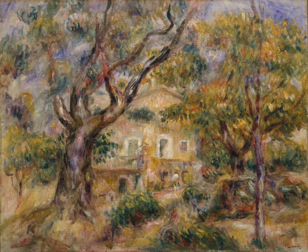 Maatila Les Collettesissa, Cagnesissa, 1908-1914. tekijältä Pierre Auguste Renoir