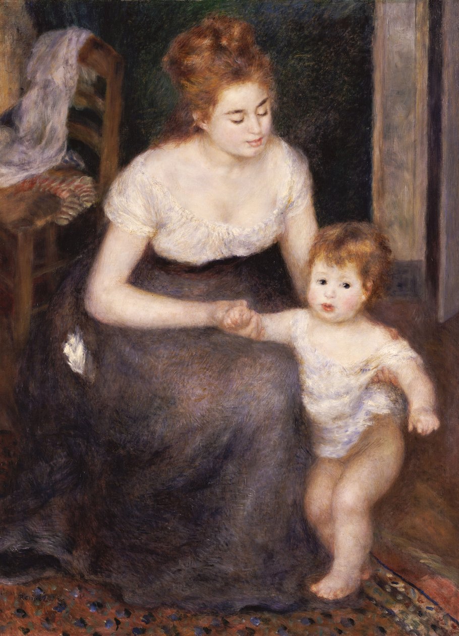 Ensimmäinen askel, 1876 tekijältä Pierre Auguste Renoir