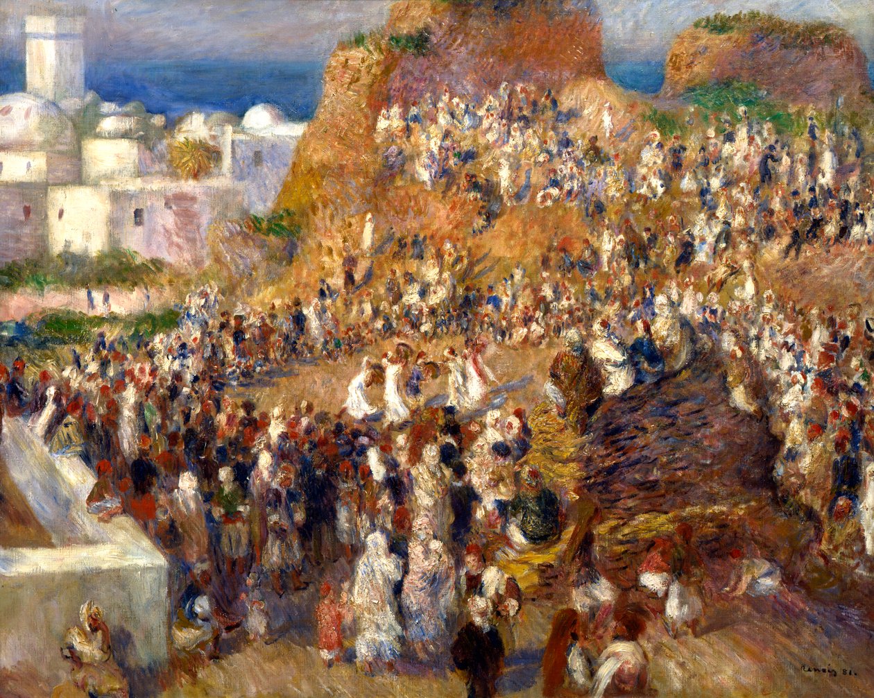 Moskeija tai arabifestivaali, 1881 tekijältä Pierre Auguste Renoir