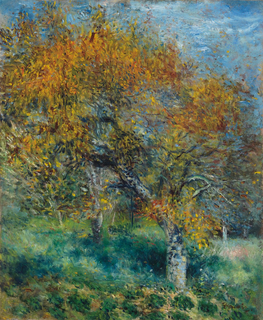 Päärynäpuu; Le Poirier, n. 1870 tekijältä Pierre Auguste Renoir
