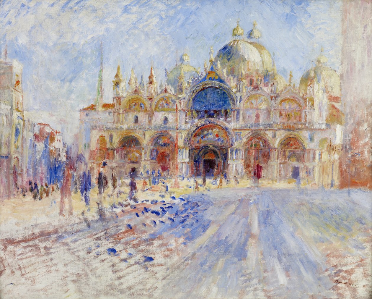Piazza San Marco, Venetsia tekijältä Pierre Auguste Renoir