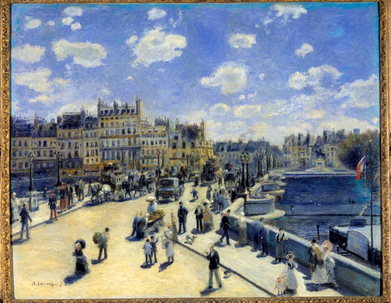 Pont Neuf Pariisissa tekijältä Pierre Auguste Renoir