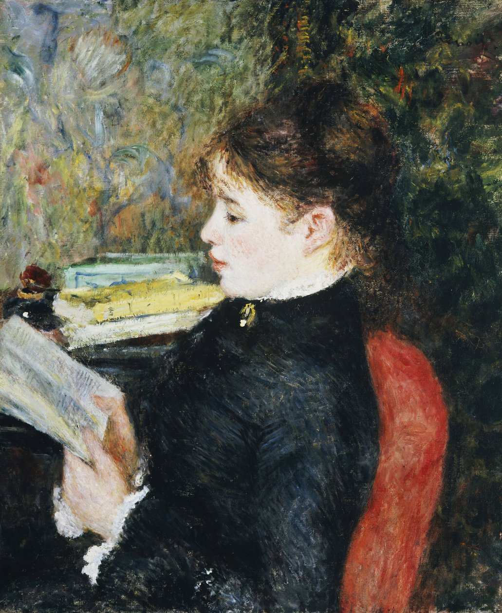 Lukija, 1877 tekijältä Pierre Auguste Renoir