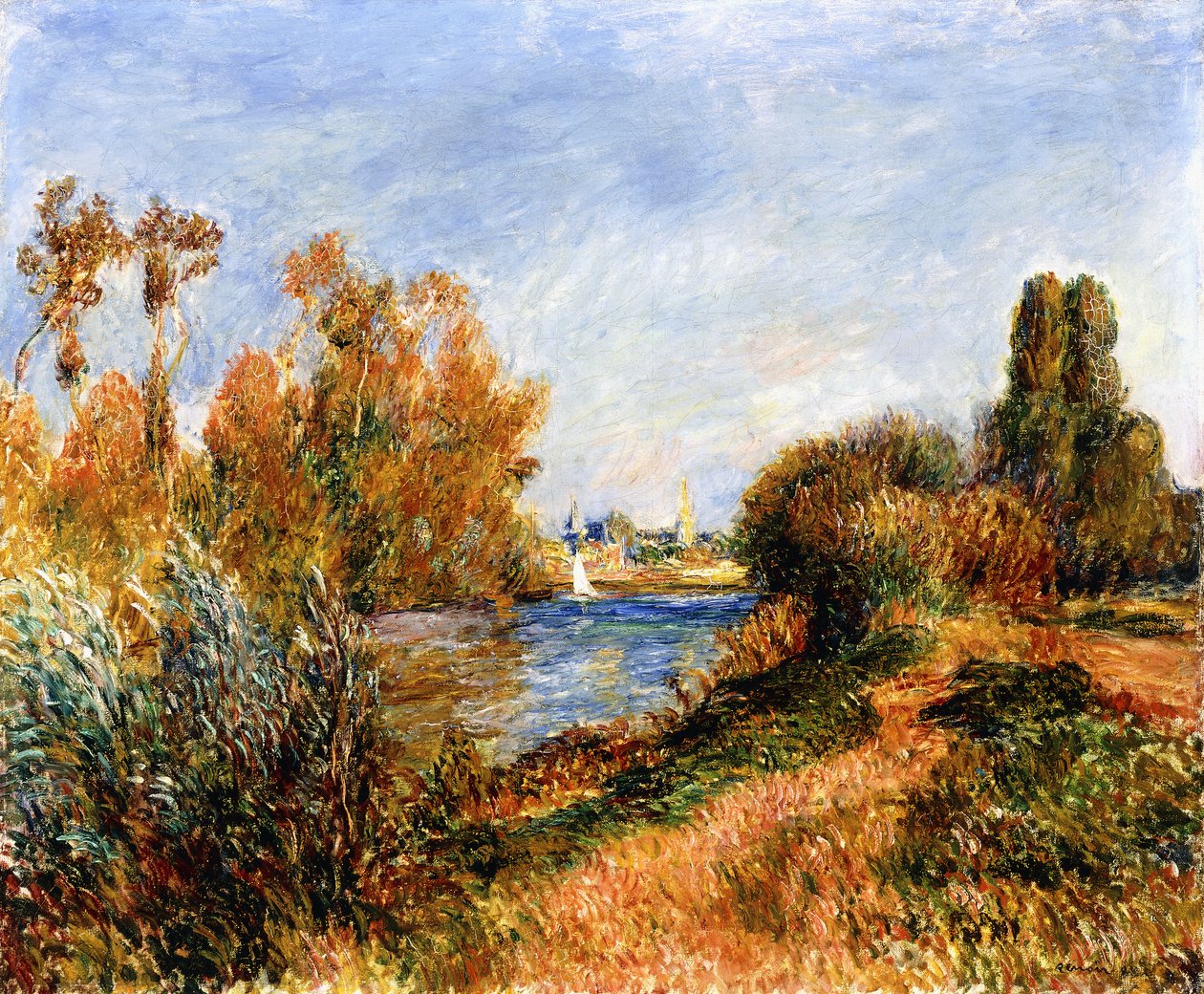 Seine Argenteuilissa, 1888 tekijältä Pierre Auguste Renoir