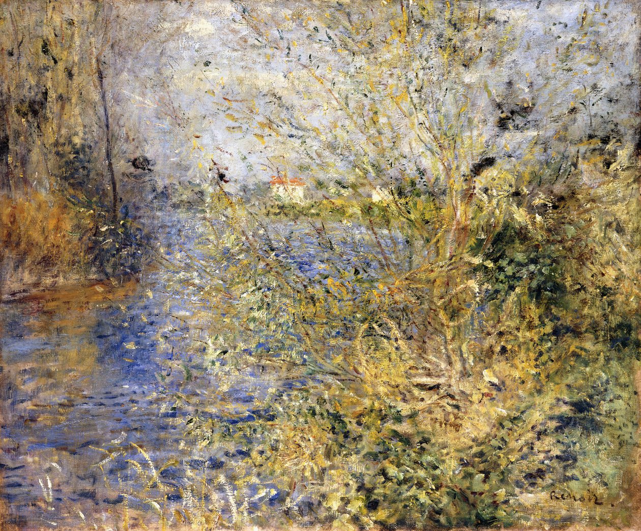 The Seine by Argenteuil; Seine Argenteuilissa, noin 1875 tekijältä Pierre Auguste Renoir