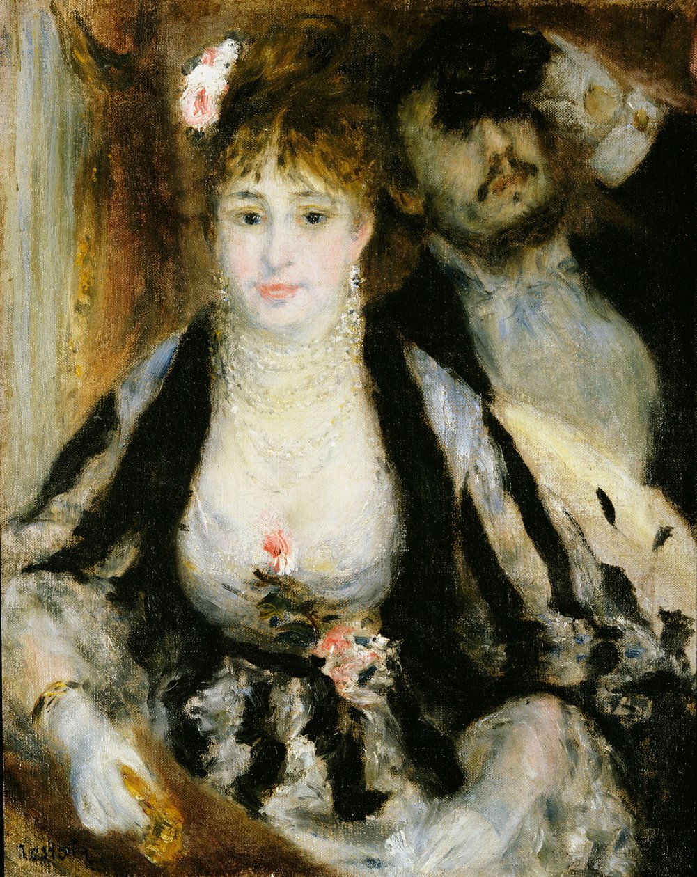 Theater Box, 1874 tekijältä Pierre Auguste Renoir